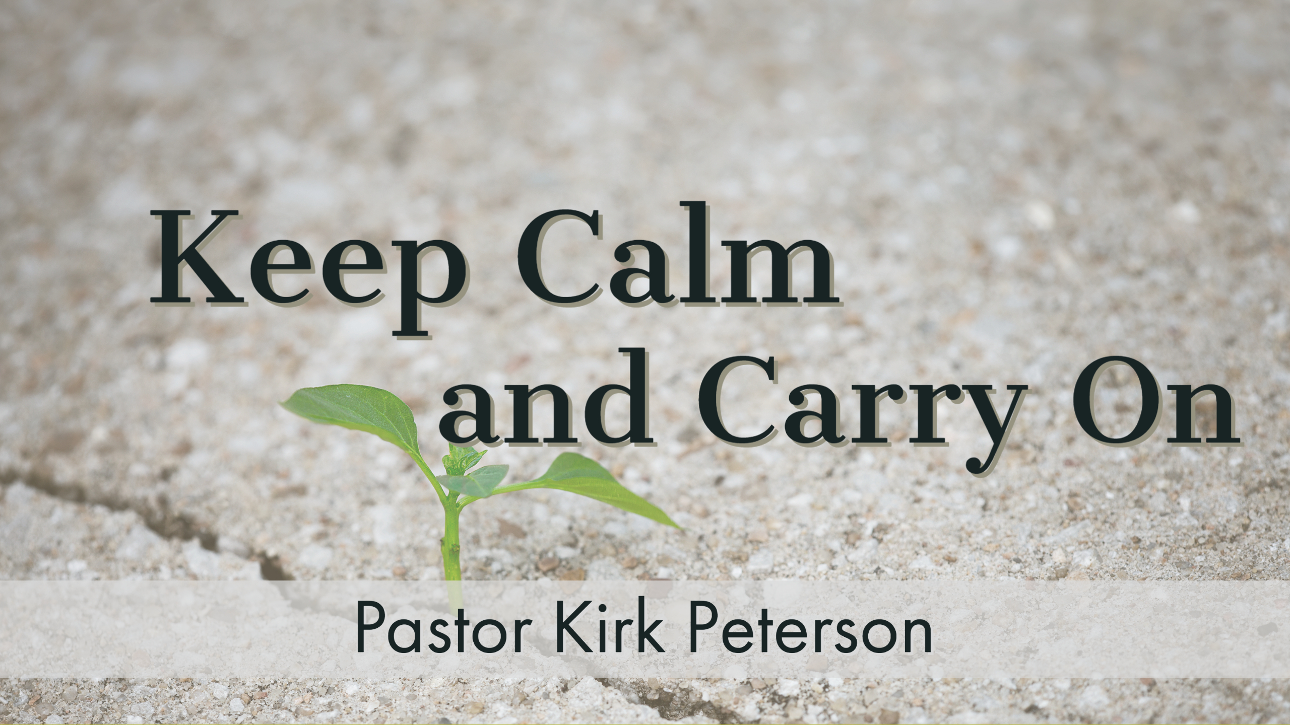 Sermon Series Title: You'll Get Through This