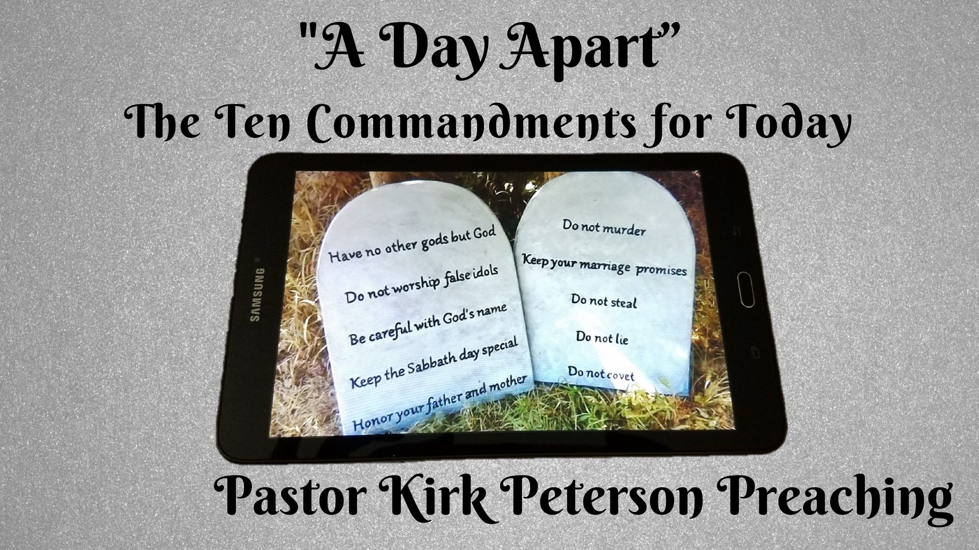 A Day Apart - 4th Commandment