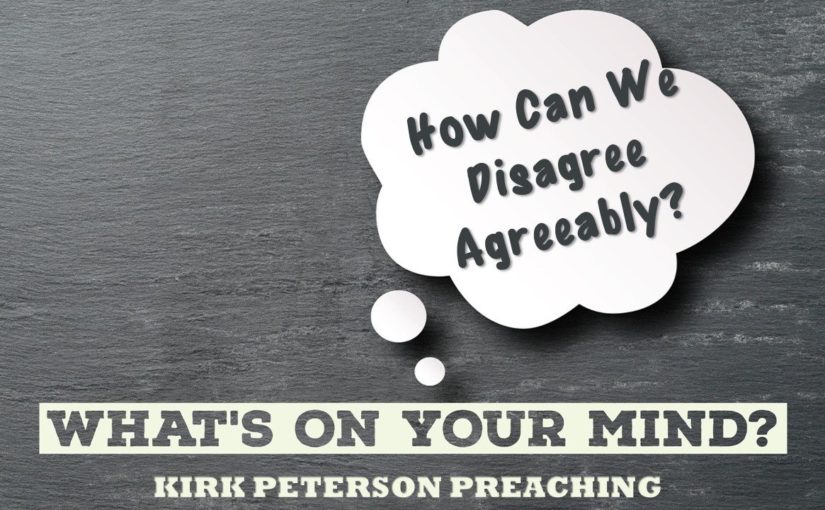 How Can We Disagree Agreeably?