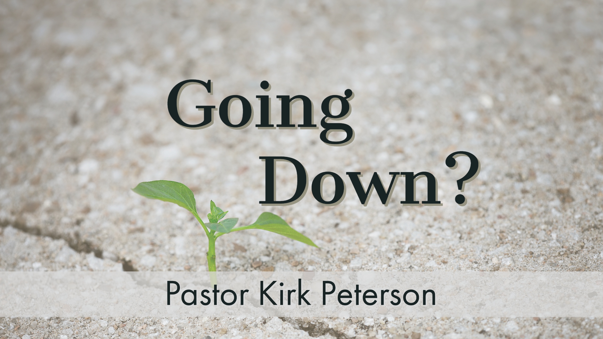 Sermon Series Title: You'll Get Through This