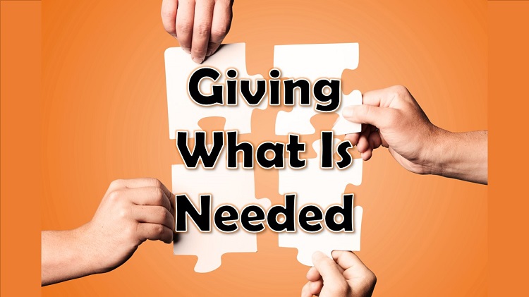 Sermon Title: Giving What Is Needed